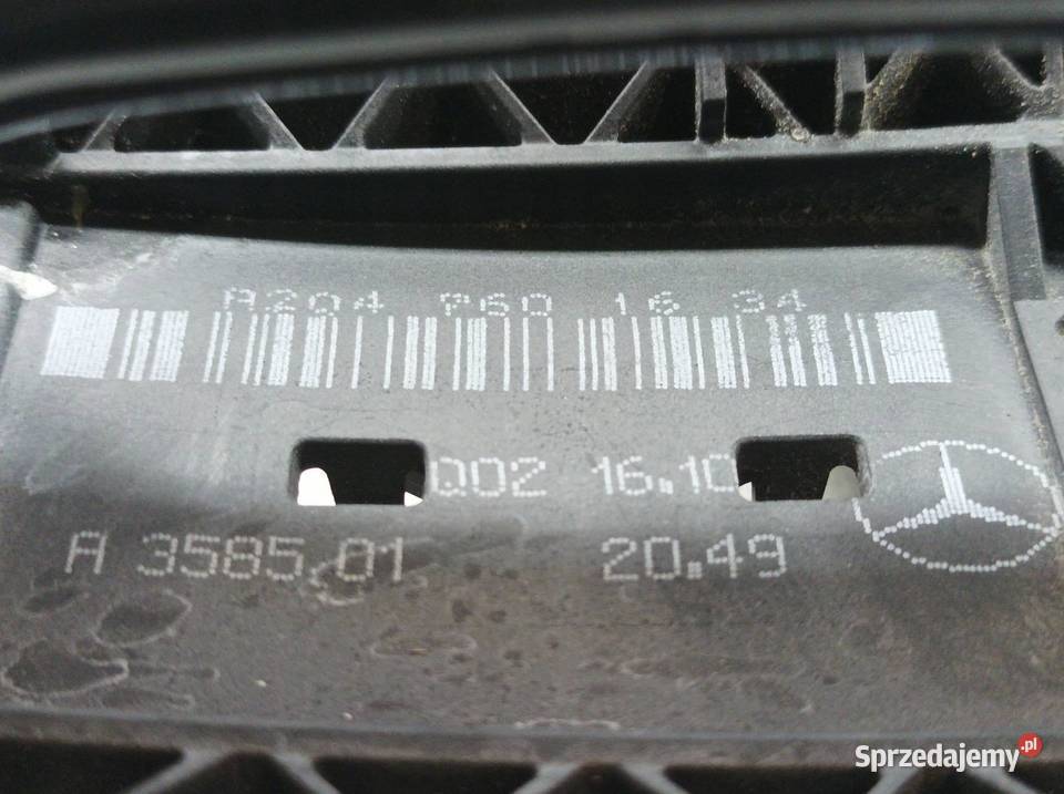 KLAMKA ZEWNĘTRZNA PRAWA PRZÓD 191 A2047601634 Rok produkcji 2011