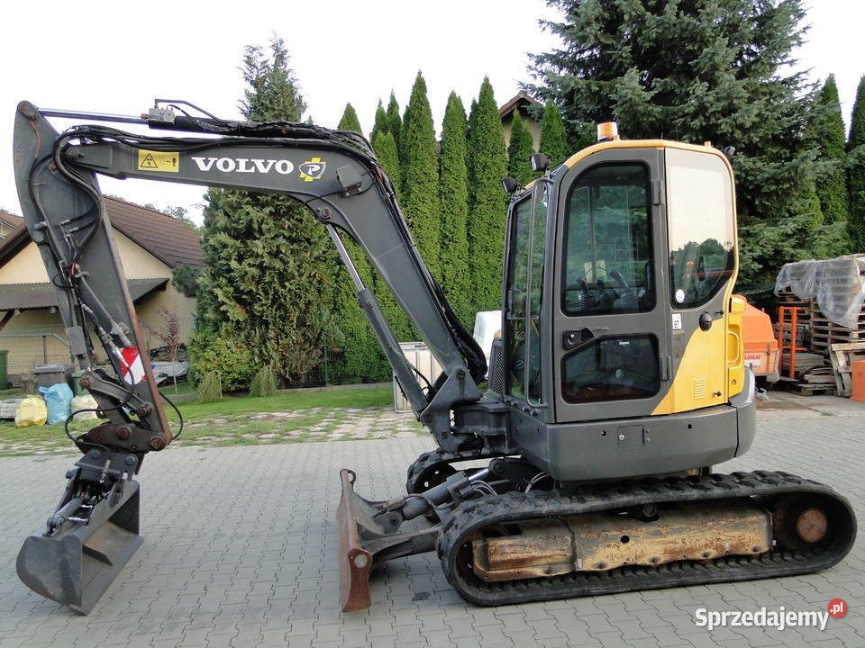 Minikoparka Koparka gąsienicowa VOLVO ECR 58 D 6 Dodatkowy osprzęt małopolskie Łętownia