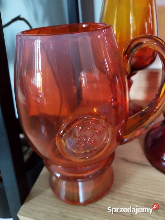 Kufel ZHorbowy różowy duszek szkło kolorowe Warszawa