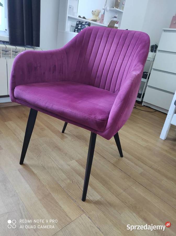 Piękne Welurowe fotele krzesła Glamour Czechowice-Dziedzice