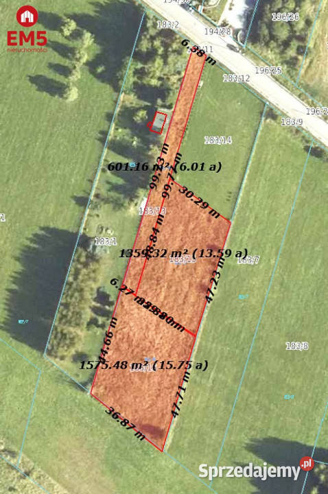 Działka 2954m2 Letniki budowlana podlaskie