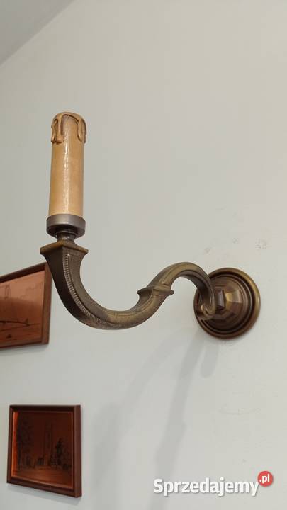 Stare mosiężne kinkiety Włocławek