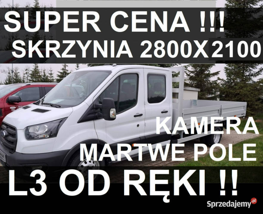 Ford Transit 7os Skrzynia 2800x2100 Hak 130 ABS Szczecinek
