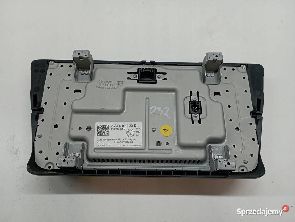 WYŚWIETLACZ RADIA NAVIAGACJI 3V0919606D Skoda sprzedam