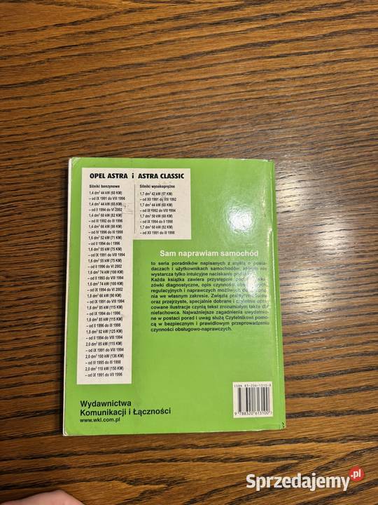 HR Etzold Sam naprawiam samochód Opel Astra i ISBN 8320613108 Woźniki sprzedam