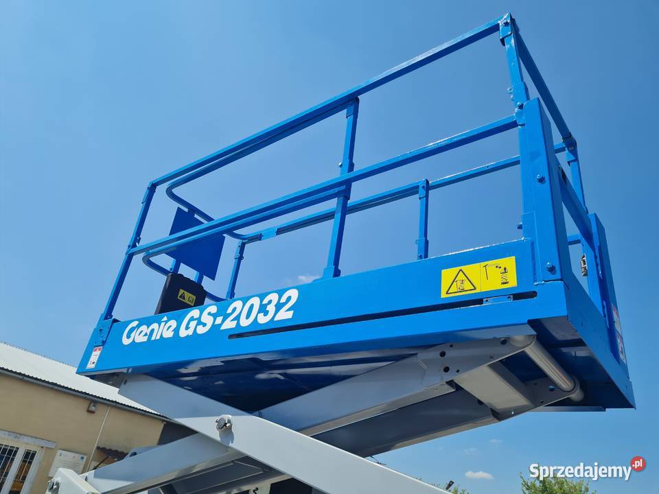 Podnośnik nożycowy elektryczny Genie GS2032 2012 pełny VAT Dźwigi, podnośniki Dąbrowa Tarnowska sprzedam