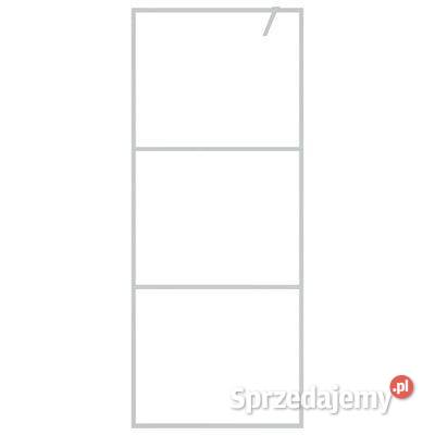 Ścianka prysznicowa srebrna 80x195 przezroczyste mazowieckie Warszawa