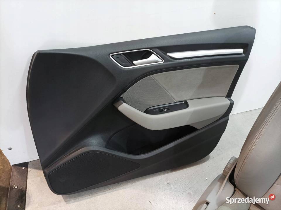 FOTELE PRZÓD TYŁ KANAPA PÓŁSKÓRA SEDAN Audi A3