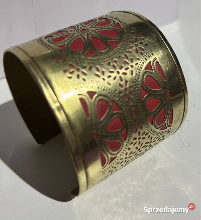 Bransoletka etniczna mosiądz