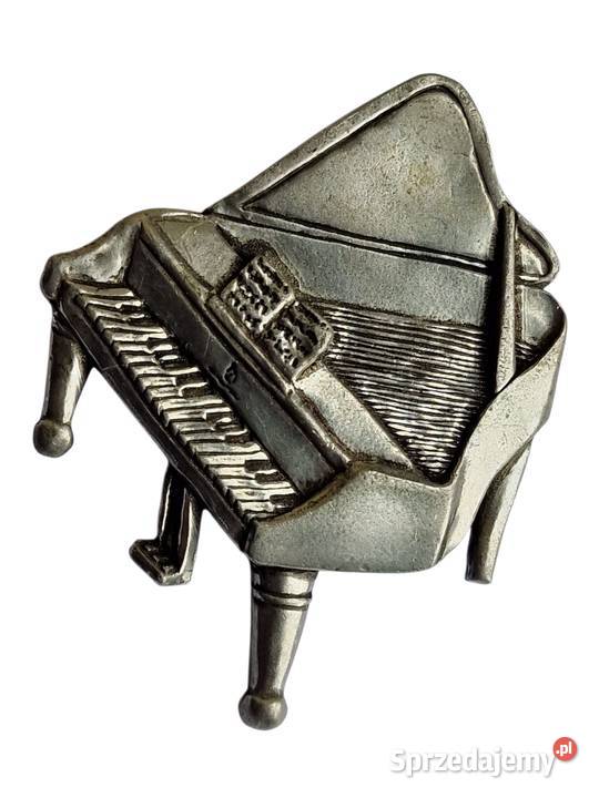 VINTAGE ARTYSTYCZNA BROSZKA FORTEPIAN CHOPINA Zegarki i Biżuteria Częstochowa