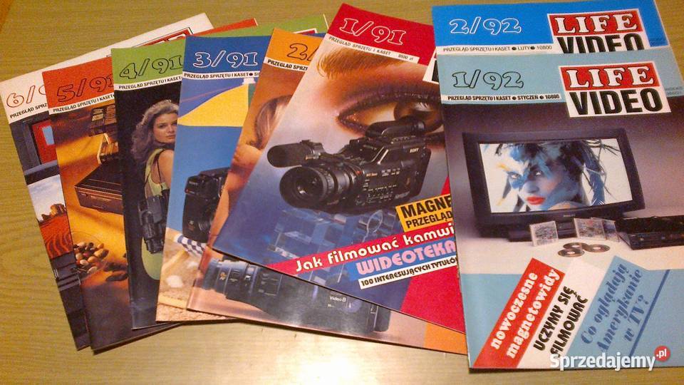 Czasopisma LIVE VIDEO 1991 1992 zachodniopomorskie