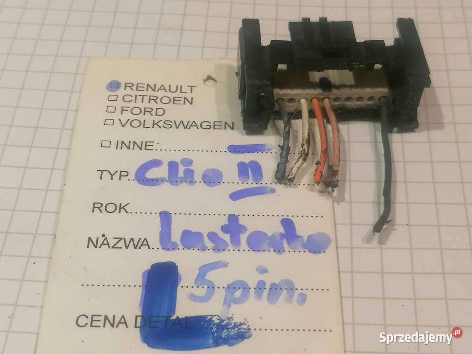 wtyczka do lusterka prawego 7pinlewego 5pin łódzkie