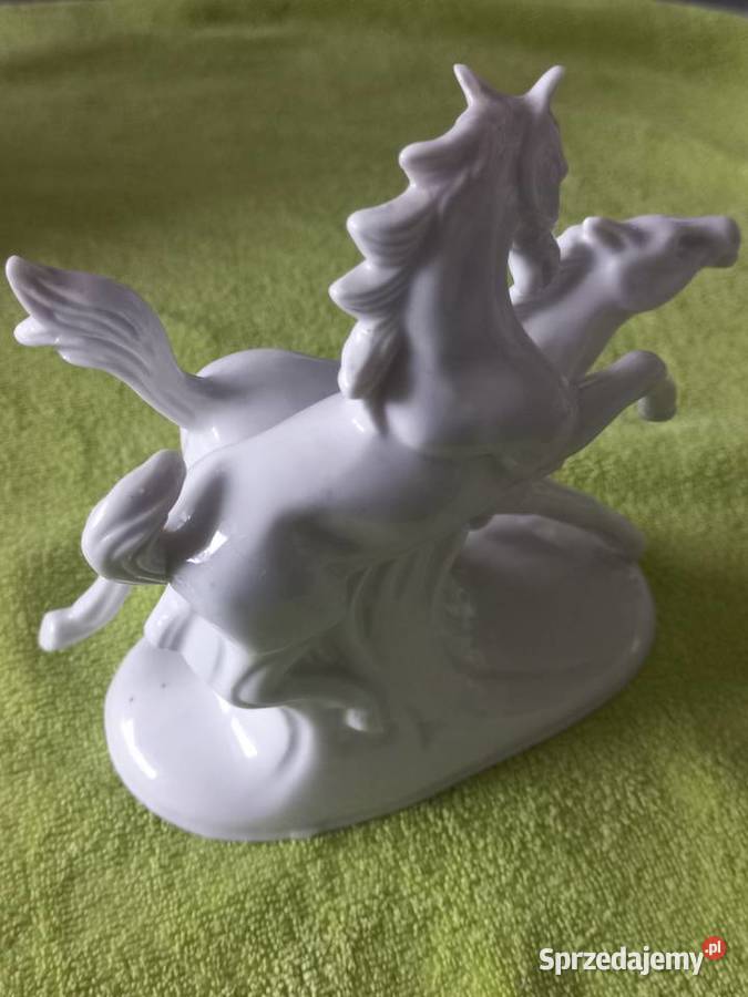 Figurka porcelanowa Konie Grafenthal Toruń