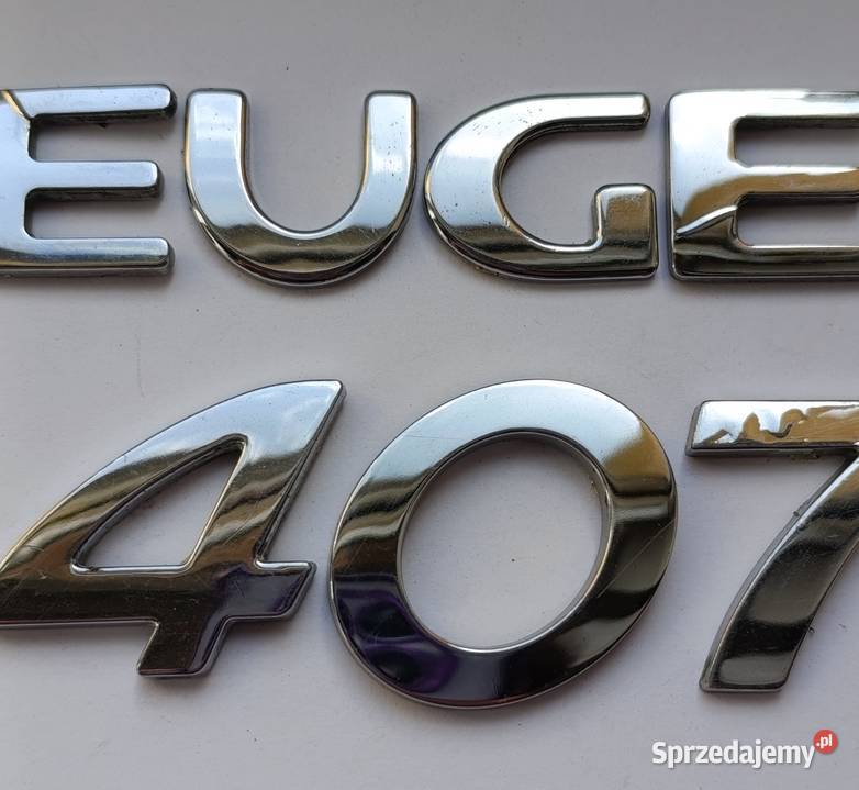 Napis emblemat Peugeot 407 sedan 0408r Pozostałe Lipno