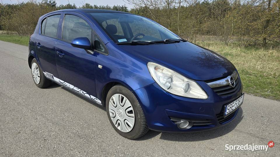 Opel Corsa D 12 benz klima niebieski Gliwice sprzedam