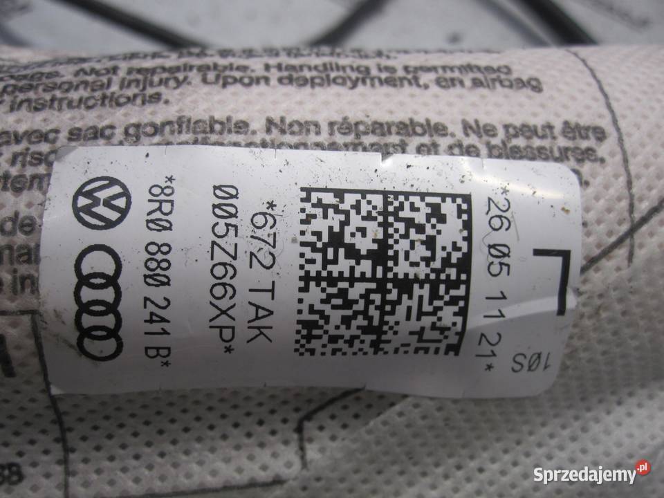 AUDI Q5 8R AIRBAG poduszka fotela lewa Poduszki powietrzne świętokrzyskie sprzedam