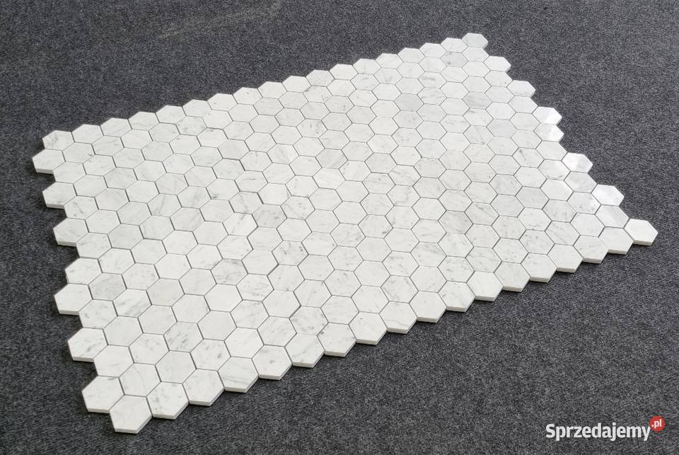 MOZAIKA MARMUROWA BIANCO CARRARA HEXAGON dolnośląskie Bielawa