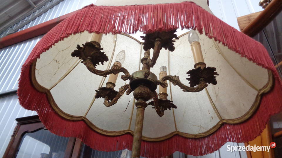 stara lampa podłogowa mosiądz piękna Mielnica Duża