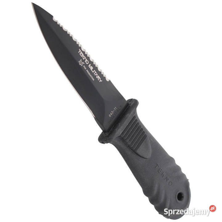 Nóż nurkowy FOX Tekno Military Black Blade 64311 Akcesoria, narzędzia i noże Warszawa sprzedam