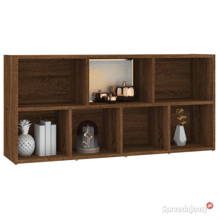 Regał na książki brązowy dąb 50x25x106 WM815446 Warszawa sprzedam