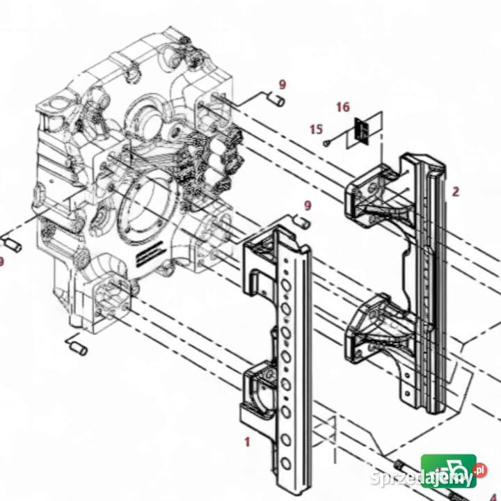 Listwa zaczepu M835500060510 835500060520 FENDT Wilkowo