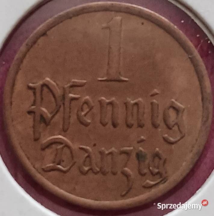 1 Fenig Wolne Miasto Gdańsk 1937 r 1 około Konin