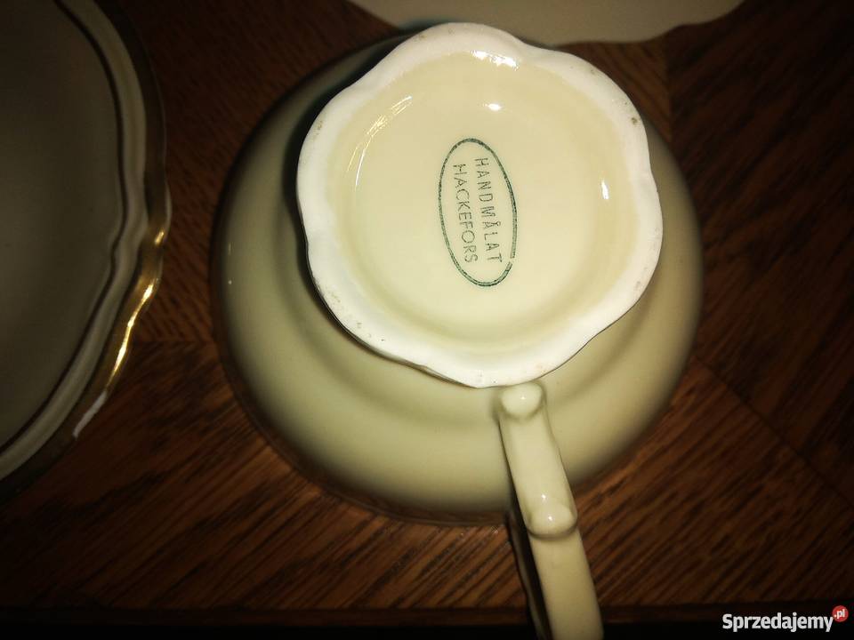 Serwis do Herbatki 9 osób Hackefors Szwecja Gdańsk sprzedam