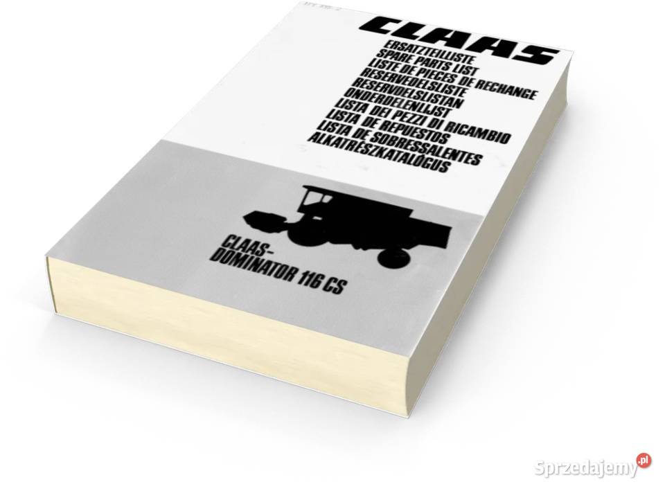 Katalog części Claas Dominator 116 CS 115 114 wielkopolskie Szamotuły sprzedam