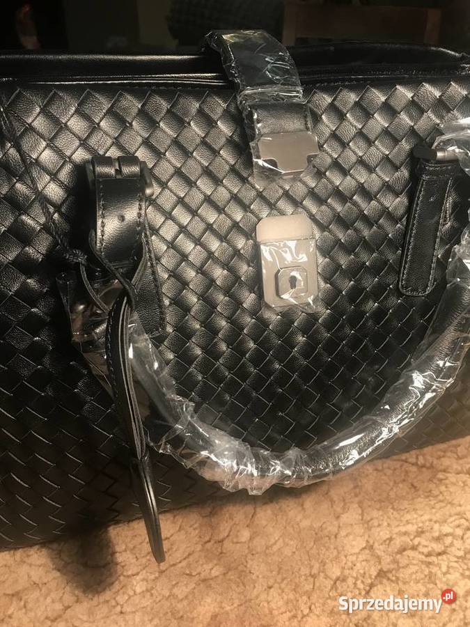 Torebka Skóra pleciona wykonana na wzór znanej Moda i Styl Warszawa sprzedam
