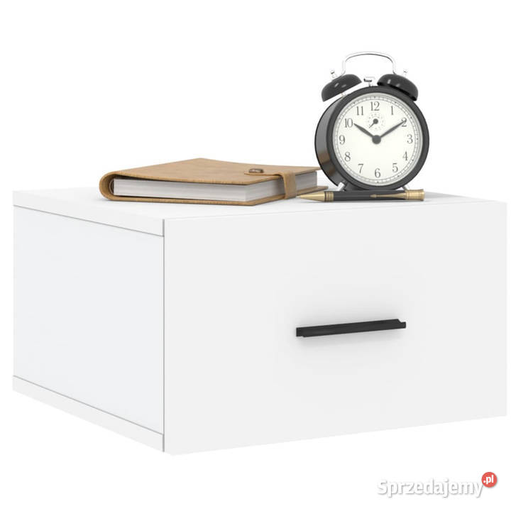 Wiszące szafki nocne 2 białe 35x35x20 WM829853 Warszawa