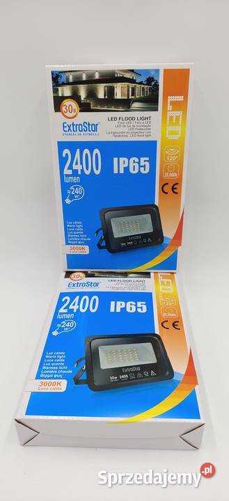 Reflektor 2 LED 30W EXTRASTAR Super Jasny LED Ząbki