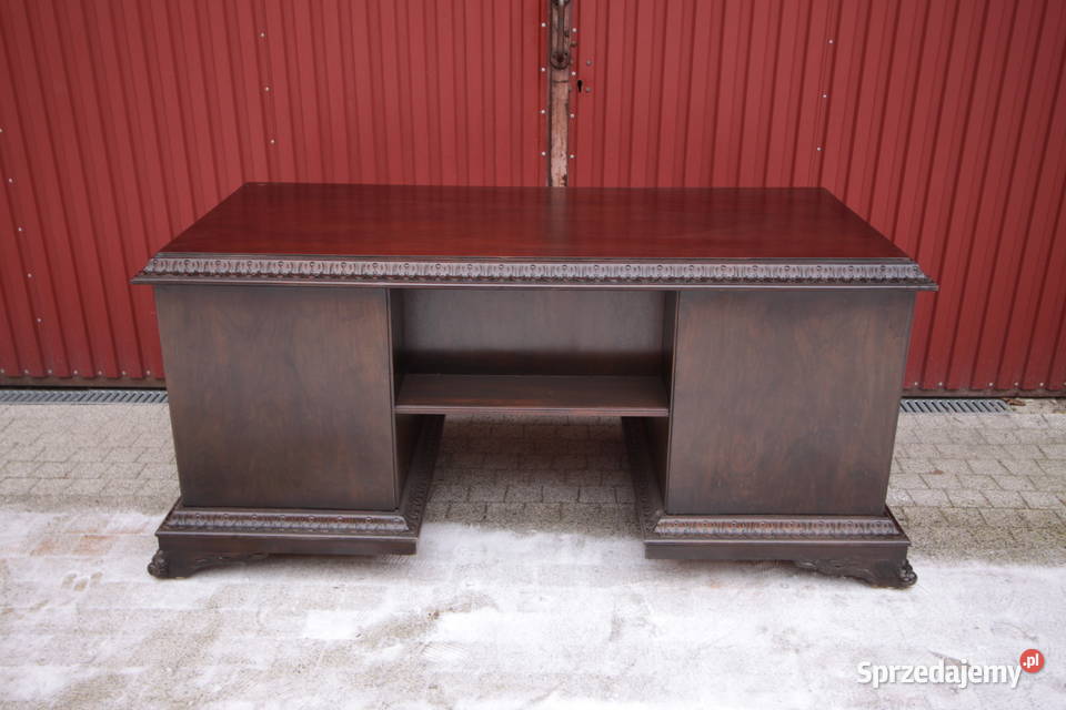 Wyjątkowe duże BIURKO NEORENESANSOWE gabinetowe Wrocław sprzedam