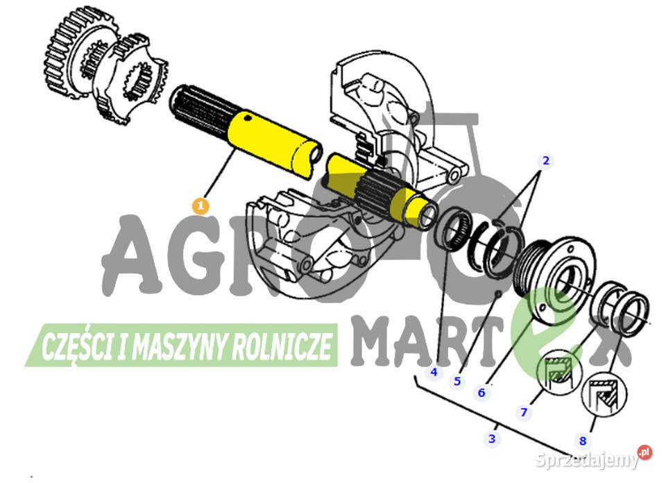 3581481M2 3581481M1 WAŁEK AGCO Massey Ferguson Wichrów