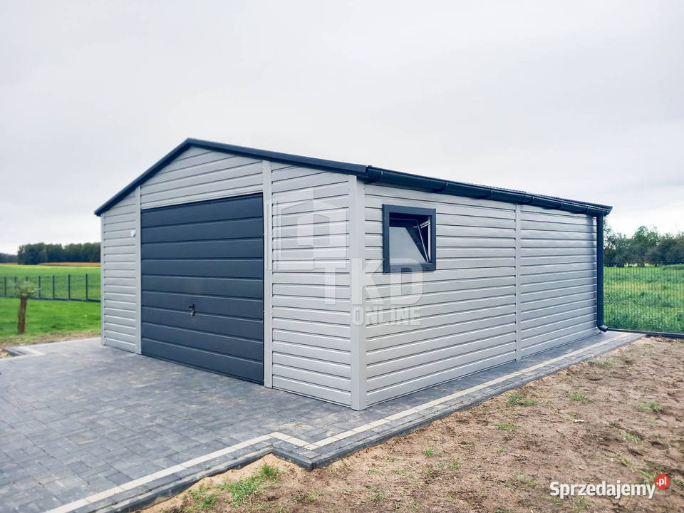 Garaż Blaszany 5x6 Brama drzwi okno rynny TKD117 428zł/m2 Wieliczka sprzedam