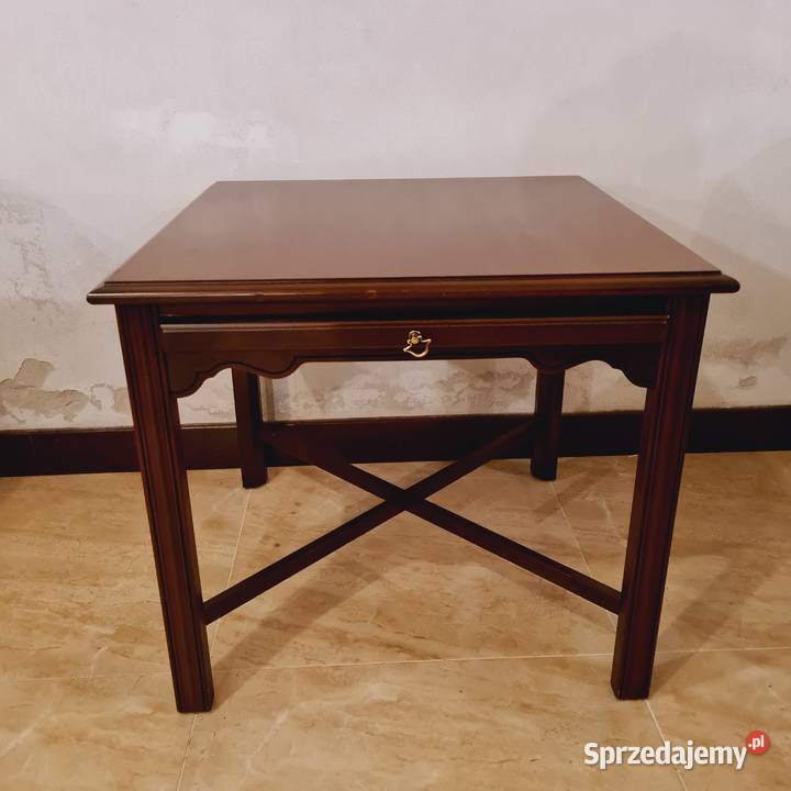 Stolik drewniany lity mahoń USA drexel Lublin