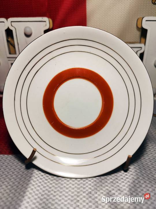 Filiżanka Porcelanowa z talerzykami Vintage Wrocław