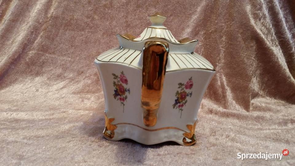 Czajnik stary angielski Arthur Wood złocony Art Kraków