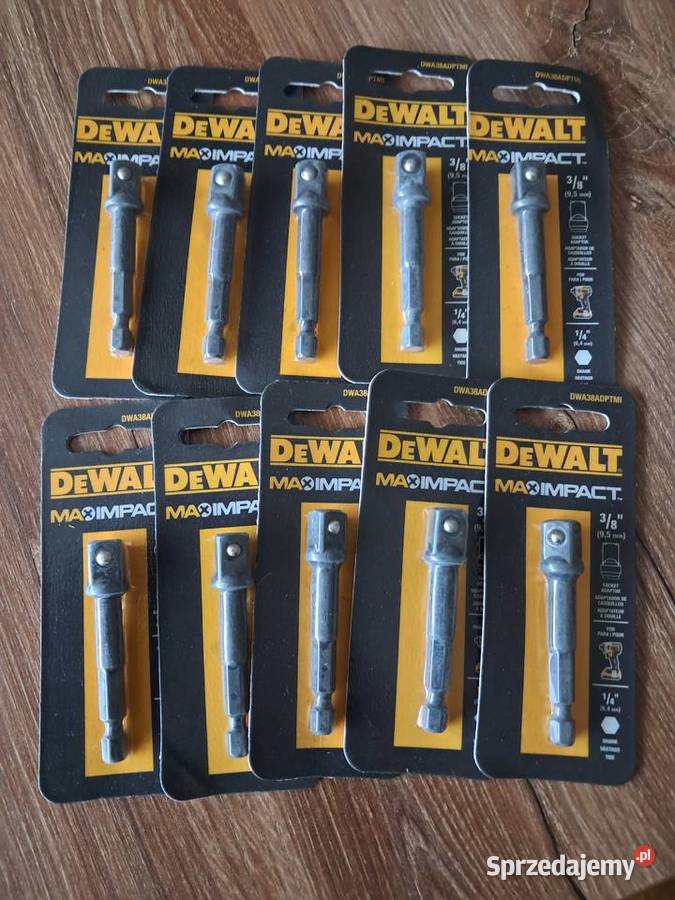 10 nowych przejściówek dewalt 14 na 38 Przejściówki