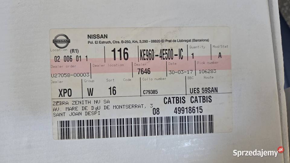 Nissan Qashqai J11 srebrne nakładki na lusterka Warszawa