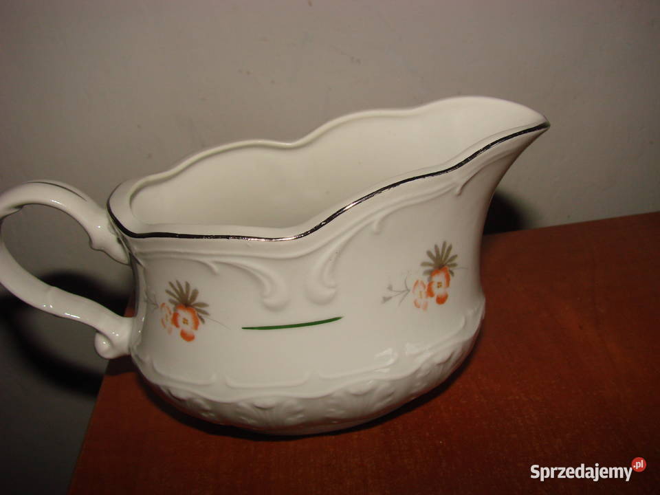 Włocławek porcelanowy mlecznik solniczka PRL Pruszcz Gdański