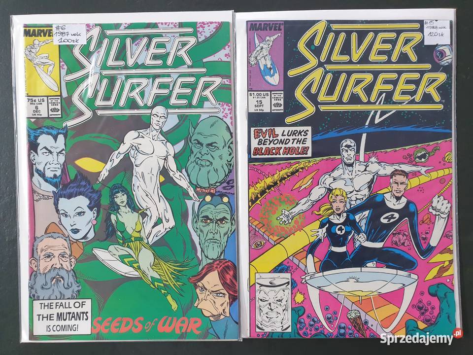 Silver Surfer kolekcja 11 komiksów Marvel USA Gdynia