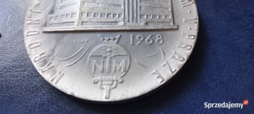 Stare monety Medal 60 lecie Muzeum w Pradze 1968 podkarpackie Lesko
