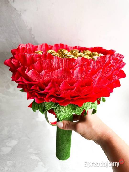 Duży kwiatek z cukierkami rozmiar XL