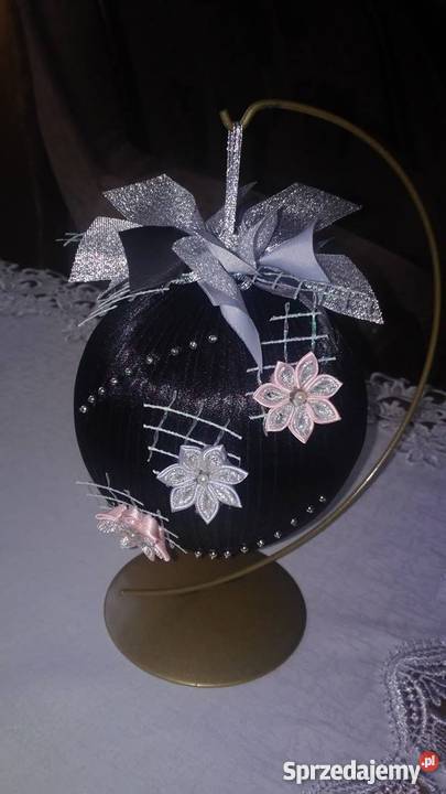 Bombka Święta Boże Narodzenie Wstążki Kanzashi lubelskie Modliborzyce sprzedam