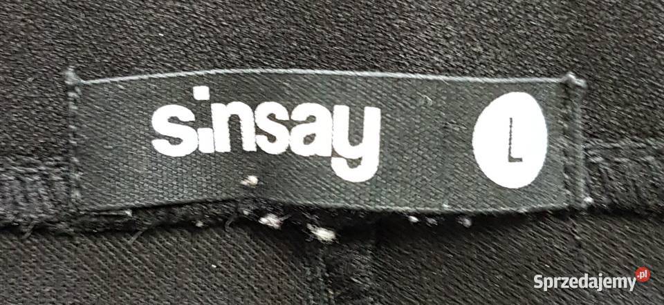 Damskie sportowe spodnie legginsy czarne Sinsay Moda i Styl Chrzanów