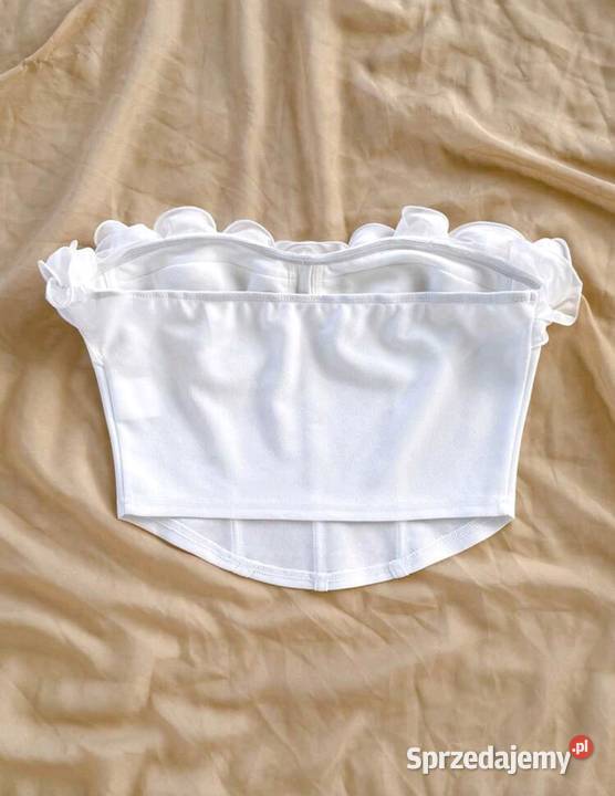 Crop top z falbanką Olesno sprzedam
