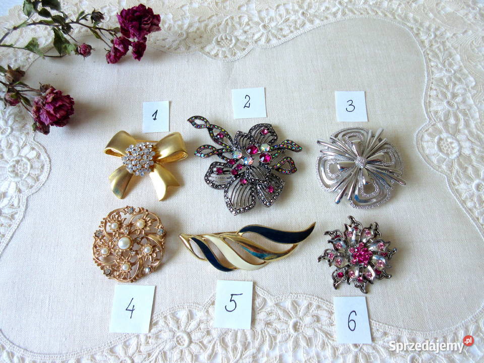 Stara biżuteria broszki lata 80 Straszydle sprzedam
