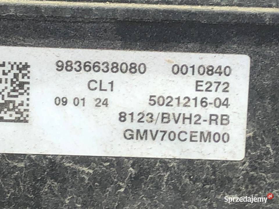 WENTYLATOR CHŁODNICY OPEL COMBO D 12 110 osobowe