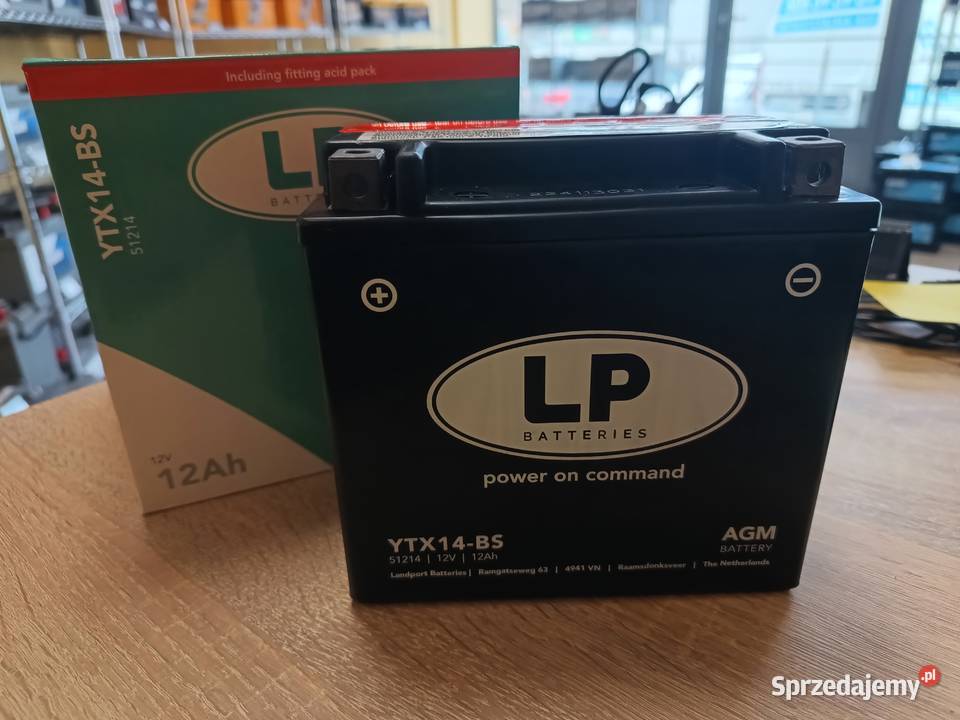 Akumulator motocyklowy Landport YTX14BS 12V 12Ah