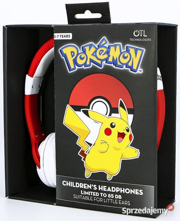 Pokemon Pokeball Słuchawki Przewodowe Nauszne Mogilany